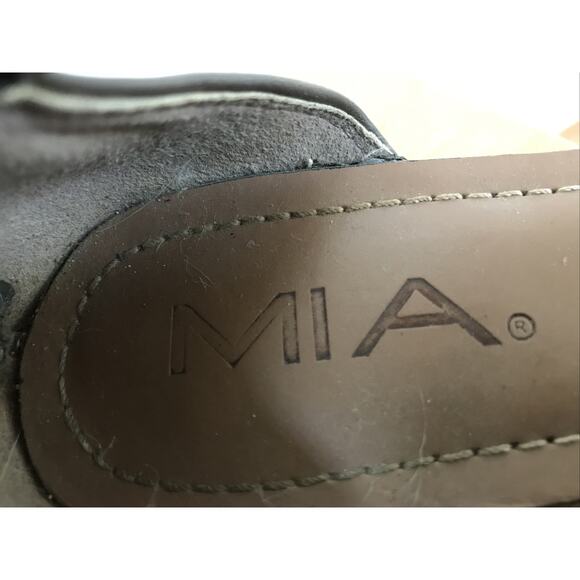 MIA Kios Synthetic Vegan Faux Leather Bronze Zip Up Gladiator Sandals 7 37.5 - Picture 4 of 8